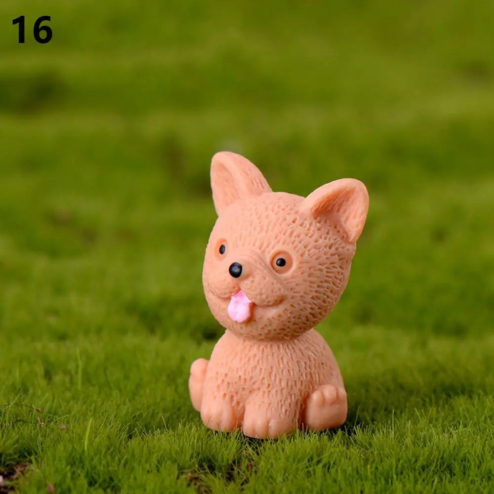 Mini White Bear Polar Bear Figurines Simulation Home Micro Landscape Garden Miniatures Animal Home Decor Accessories Oasis Select type 16