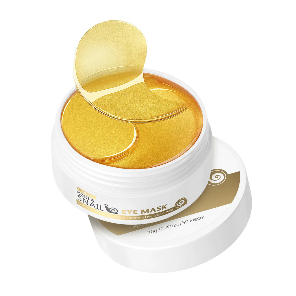 LAIKOU Japan Sakura Snail Eye Mask Fade Dark Circles Hydrating Moisturizing Eye Care Patch Oasis Select Snail eye mask