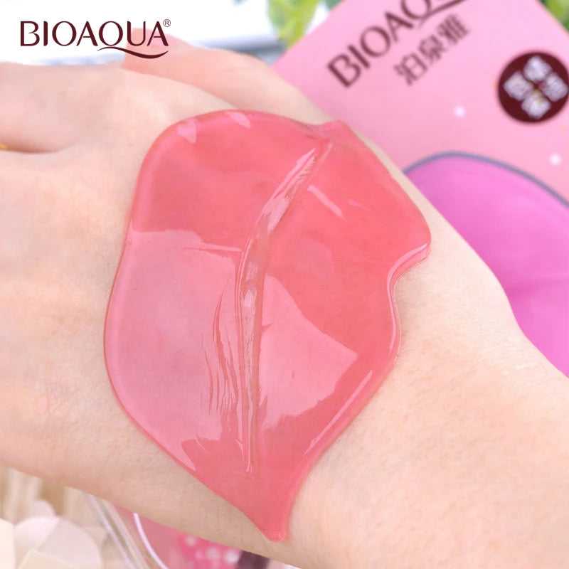 BIOAQUA Crystal Collagen Lip Mask 15pcs – Hydrating Lip Plumper Collagen Lip Mask Oasis Select