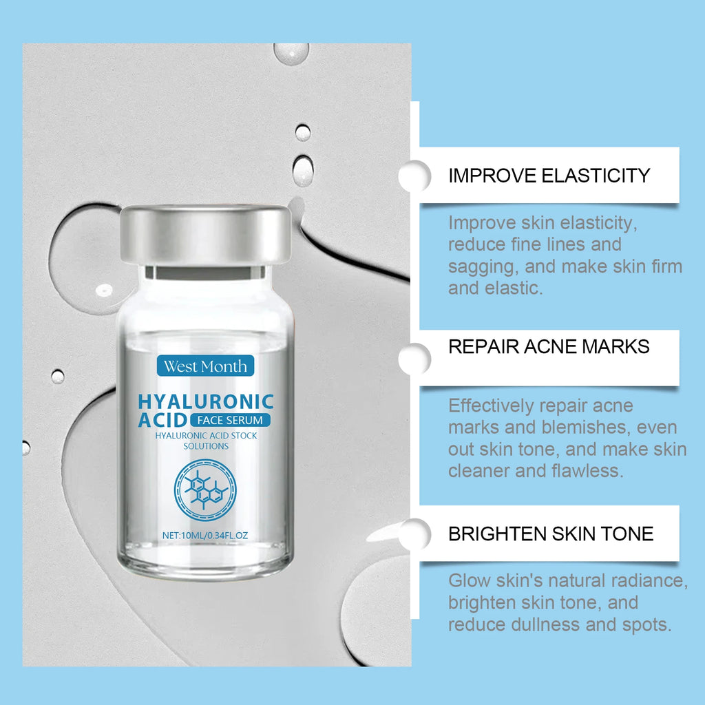 Hyaluronic Acid Facial Serum Deeply Moisturizing Lighten Shrinking Pores Improve Dryness Nourishing Smooth Repair Skin Essence Oasis Select