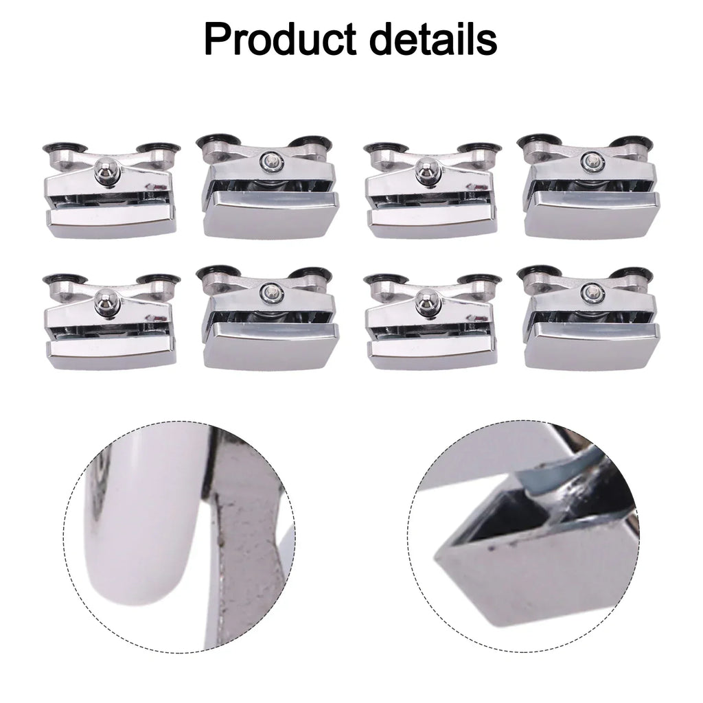 ABS Door Hardware Sliding Door Pulleys Silent Sliding Mechanism Smooth Operation Versatile Compatibility Chrome Oasis Select China Mainland