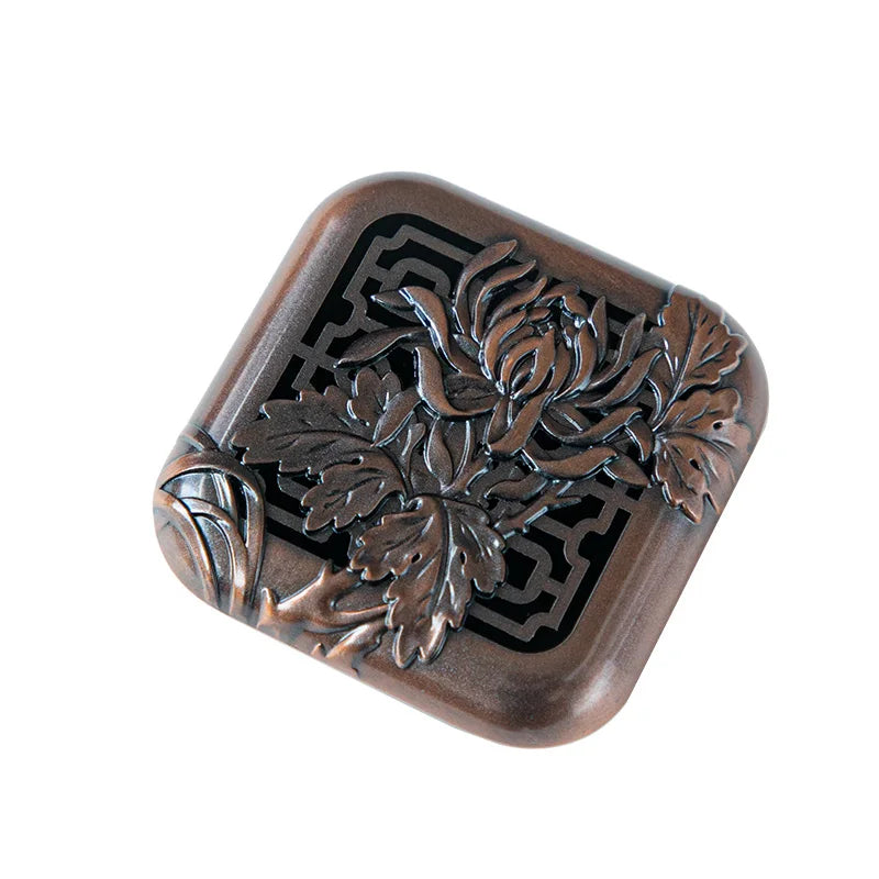 Copper Alloy Incense Burner, Sandalwood and Agarwood Aroma Diffuser, Household Indoor Incense Box, Tea Ceremony Aroma Diffuser Oasis Select