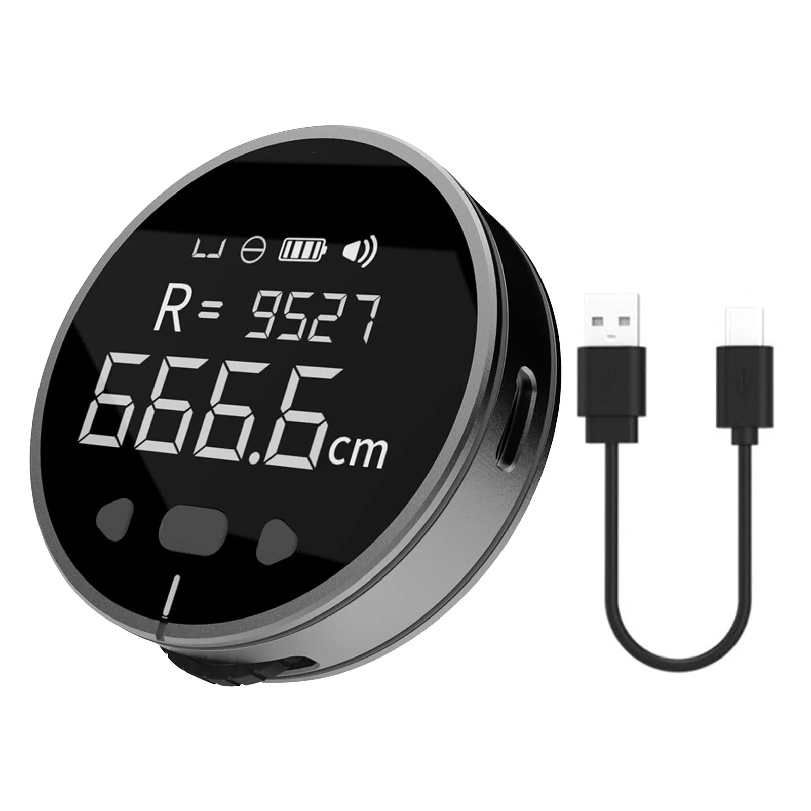 Digital Display Roller Ruler 328ft 3 Measurement Units Electronic Digital Tape Measure with LCD Display for Diameter Odd Shape Oasis Select Black