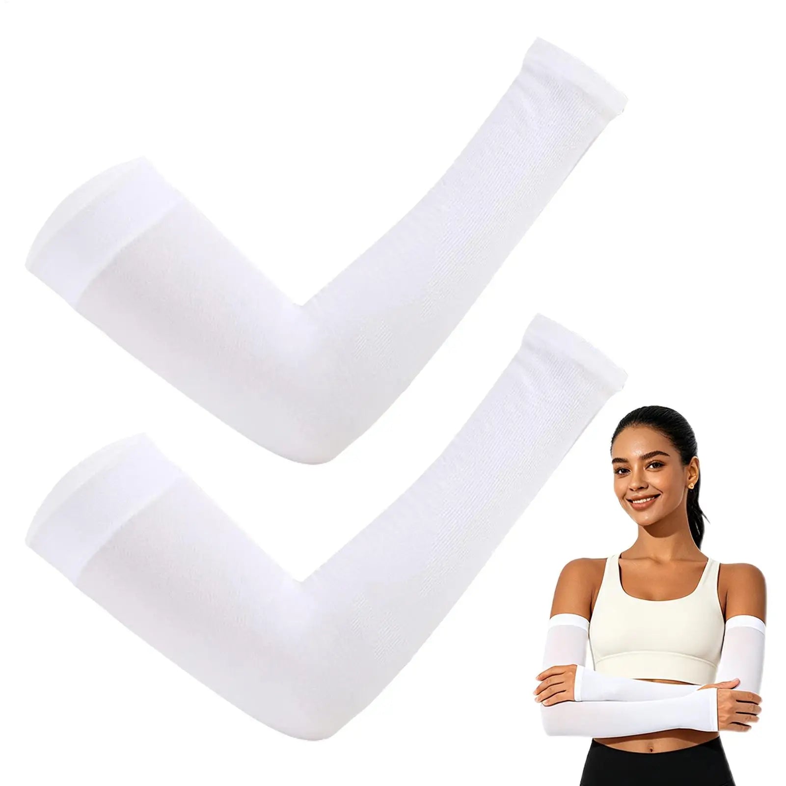Arm Sleeves 1Pairs UV Arm Sun Sleeves Breathable Protection for Driving Sports Hiking Outdoor Summer Activities Sun Protection Oasis Select