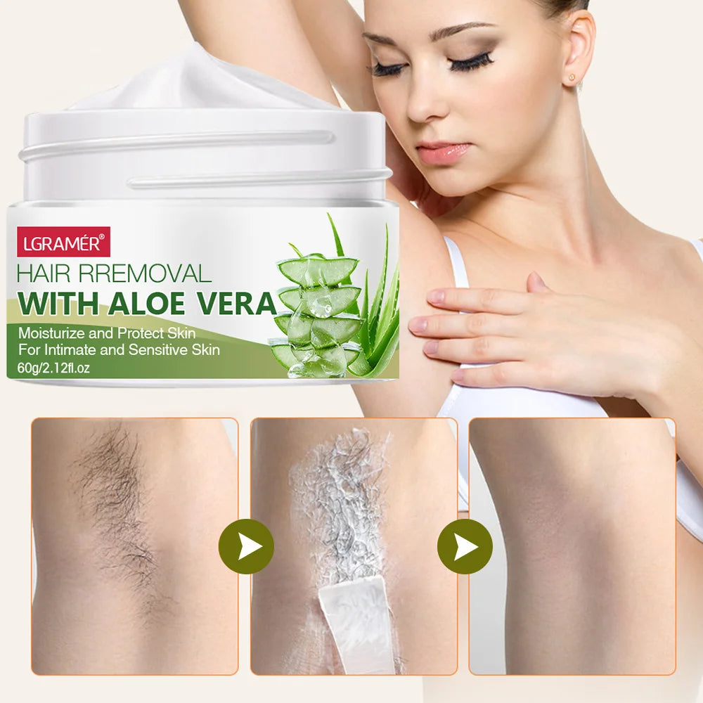 Painless Hair Removal Underarm Private Facial Body Leg Hair Remove Cream Skin Care Powerful Beauty Hair Removal For Men Women Oasis Select