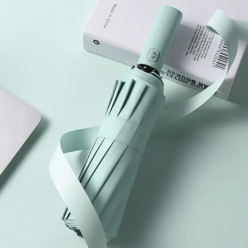 Morandi Fully Automatic Umbrella Black Glue Sunscreen Sun Umbrella Plus Sun Umbrella Wholesale Oasis Select