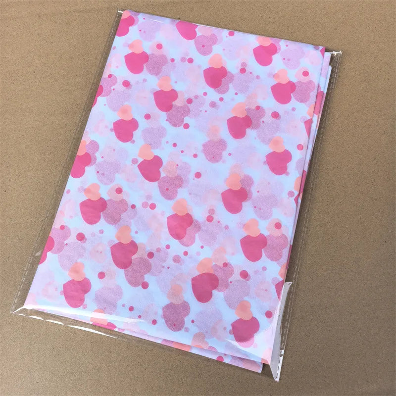 Valentine's Day Love Printing Snow Pear Paper 50X35CM Paper Flowers Gift Wrapping Paper Oasis Select D