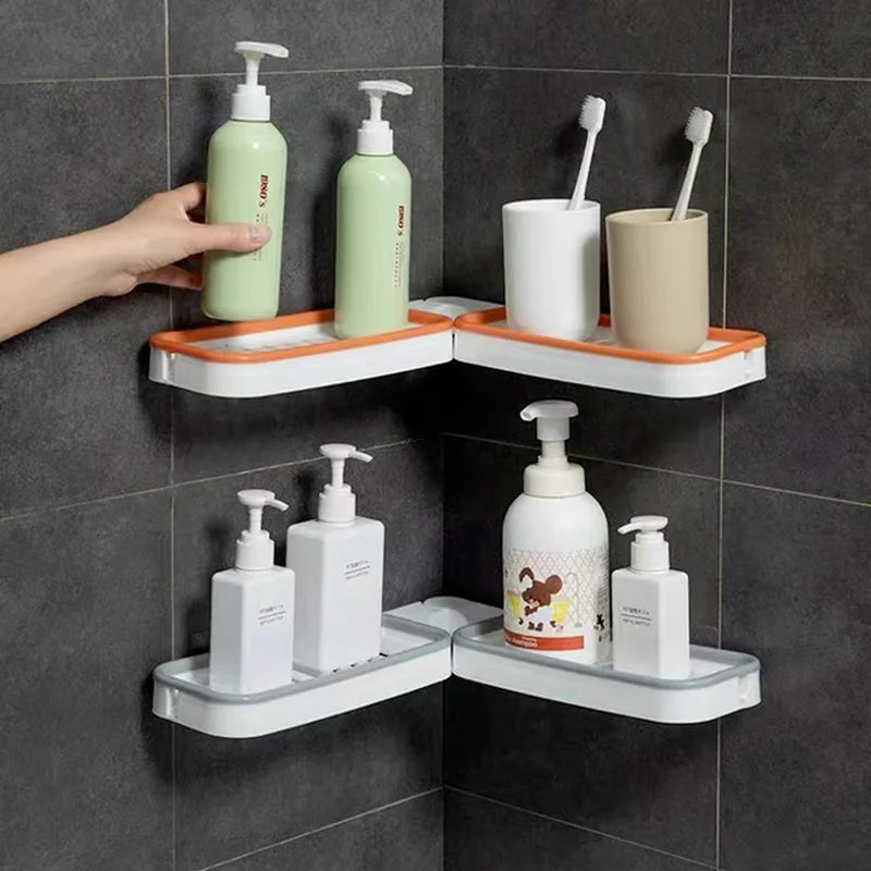 Toilet bathroom storage rack foldable countertop bathroom non perforated soap storage rack closet organizer Oasis Select