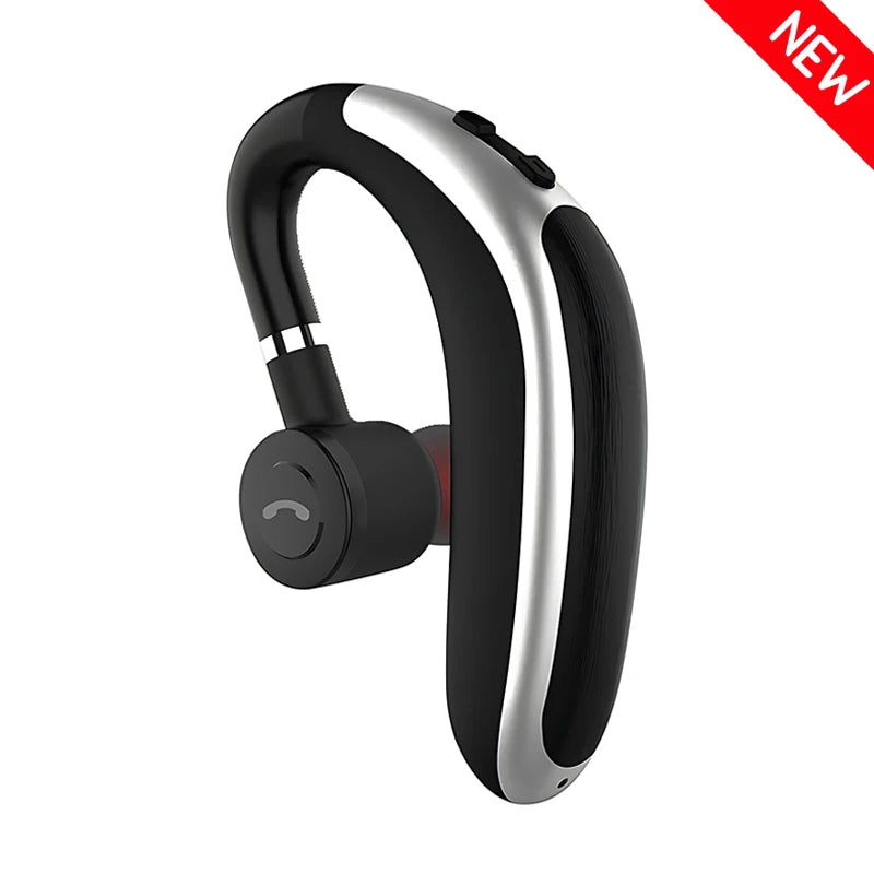 VAORLO Wireless Bluetooth Headset With HD MIC Earphone 180° Rotatio Left/Right Ear Universal For Business Sport Music Driver Car Oasis Select Black