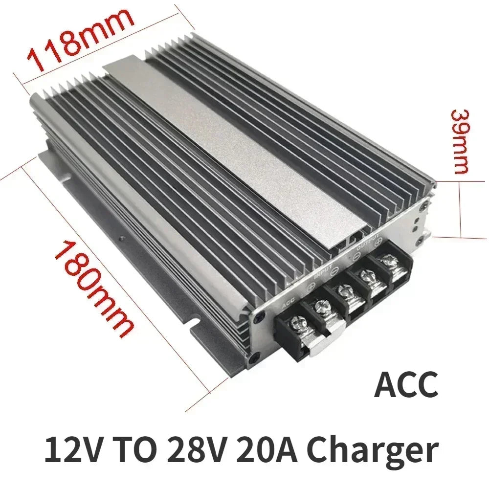 12V TO 28V Charger 20A 40A 30A 50A DC DC 11V to 16V Step Up Converter Constant Current Battery For 28V Lead Acid Battery Oasis Select 12VTO 28V 20ACharger 12V 28V