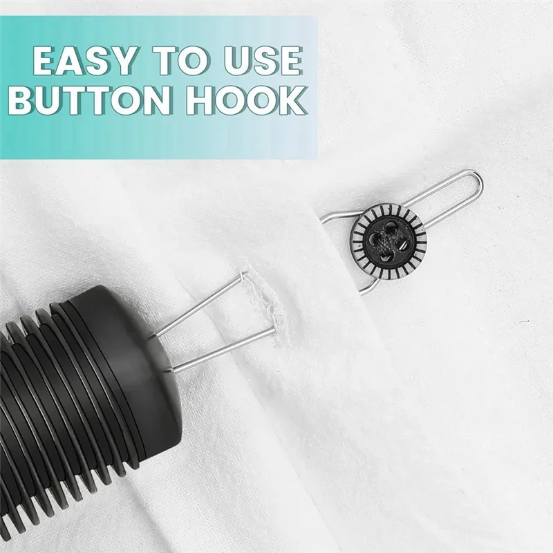 Dress Zipper Pull Helper With Non-Slip Grips To Help With Shirts, Coats, Button Hook Aids For The Elderly And Arthriti Oasis Select