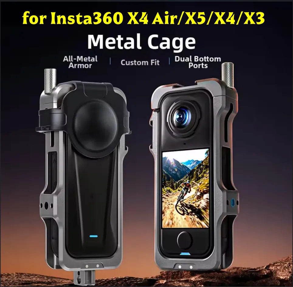 Aluminum Protective Cage for Insta360 X4 Air X5 X4 X3