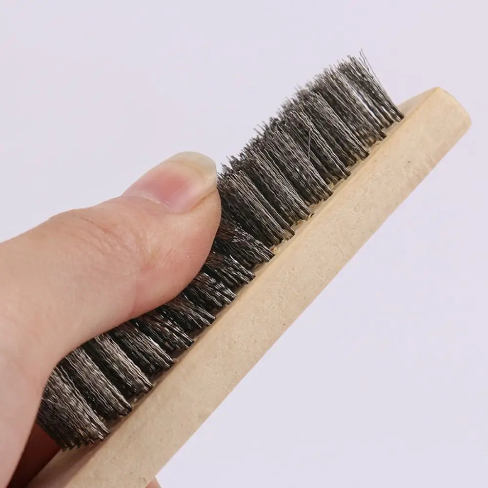 root carving stainless steel wire brush Wooden handle brush clean Oasis Select