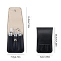 Manicure Set 6Pcs Professional Stainless Steel Pedicure Kit Grooming Kit Fingernail & Toenail Clippers Set Manicure Kit with Lux Oasis Select black