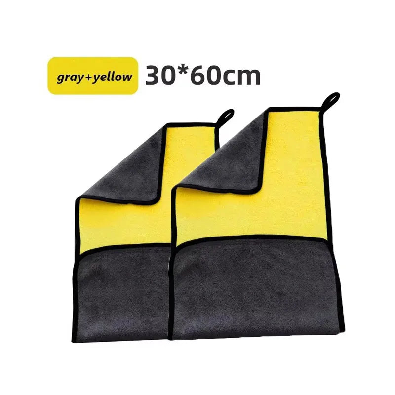 1/2/3/4PCS Ultra-Absorbent Microfiber Car Wash Towel Thick Durable For Interior Cleaning Household Car Cleaning Microfiber Cloth Oasis Select 2pcs-30x60cm