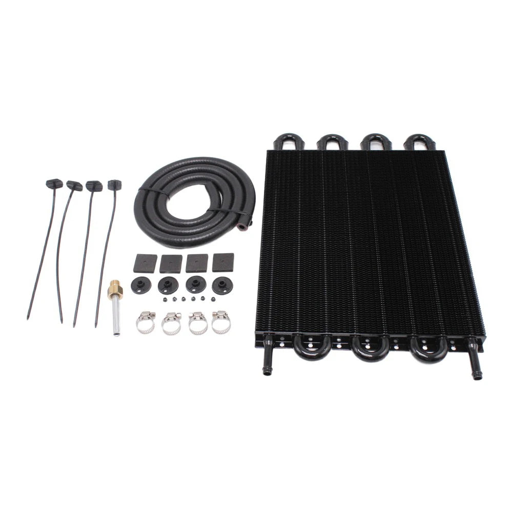 Aluminum Alloy Oil Cooler Kit for Vehicle Transmission Cooling with Pressure Resistant Heat Dissipation Design Oasis Select