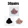 10/20/30pairs Cool Breathable Summer Sexy Black Skin Dot Sock Solid Color Dot Socks Women Girls High Stretch Mesh Nylon Sock Oasis Select 30pairs mix One Size