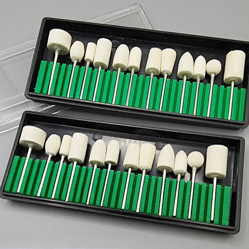 12pcs Rotary Polishing Burr Set Multi Shape Shank Buffing Heads For Metal Jewelry Fine Finishing Mini Rotary Grinder Matching Oasis Select
