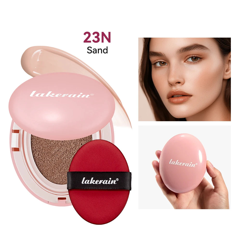 Semi-matte CC Cream Cushion Natural Concealer Whitening Long-lasting Creamy Texture Foundation Face Base Makeup Cosmetics Oasis Select Pink 23N
