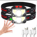 LED Sensor Headlamp USB Rechargeable – 500LM 6 Modes IPX4