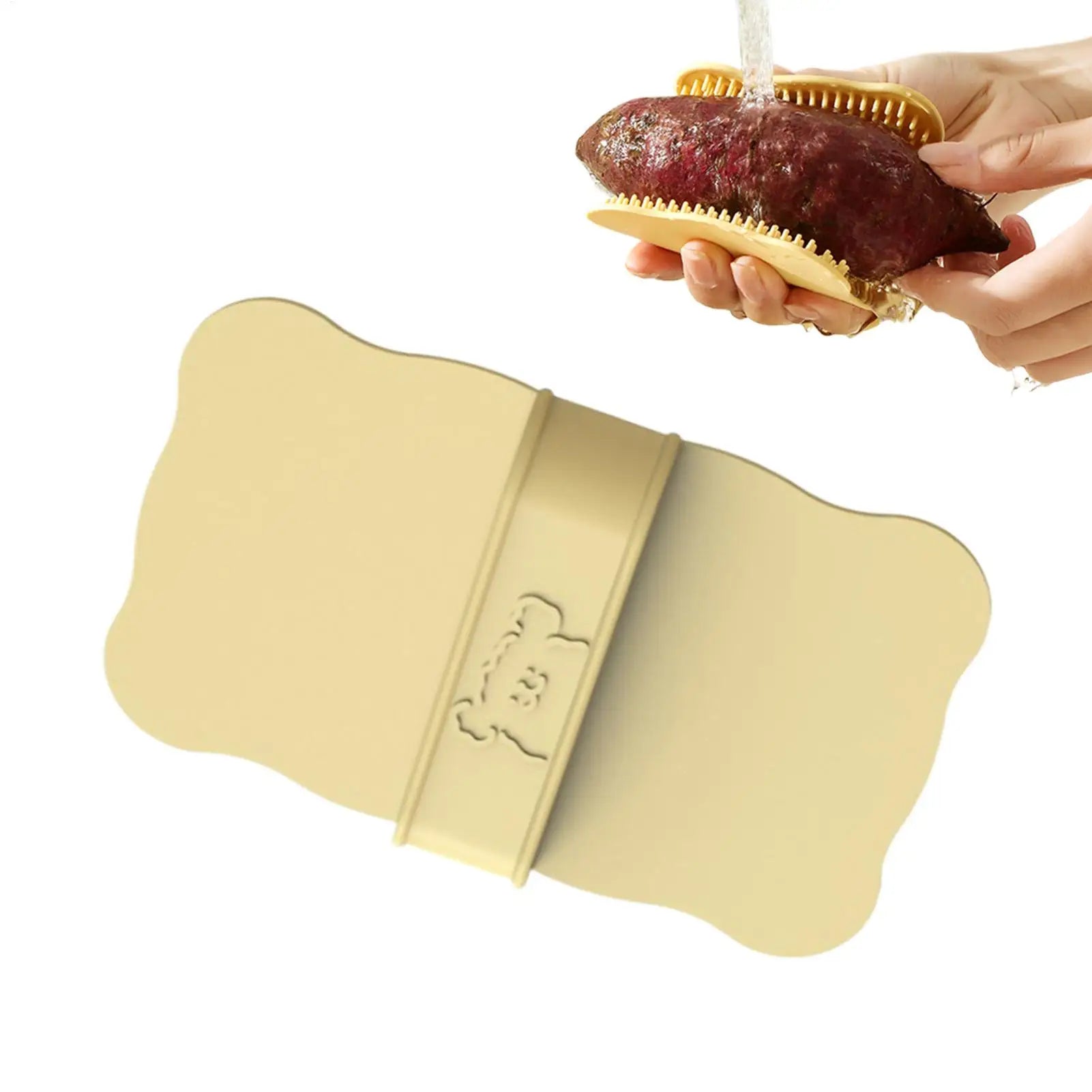Potato Brush Scrubber Non-Slip Soft Bristles Reusable Fruit Brush Scrubber for Potatoes Carrots Corn Cucumbers Fruits Tableware Oasis Select