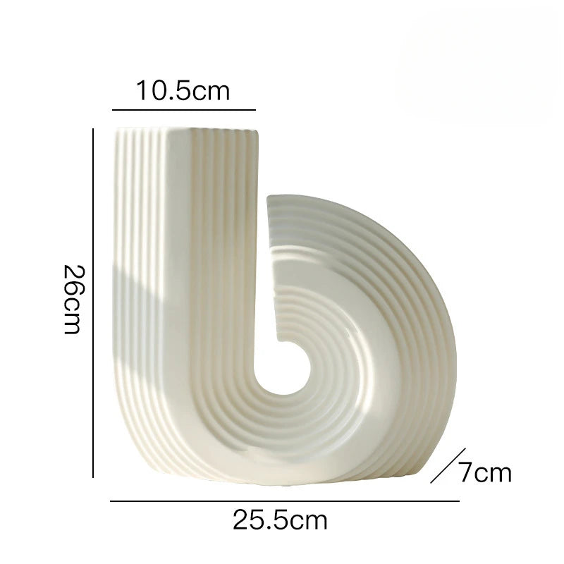 Modern Minimalist Alien Symbols Vase Homestays Hotel Simple Decor