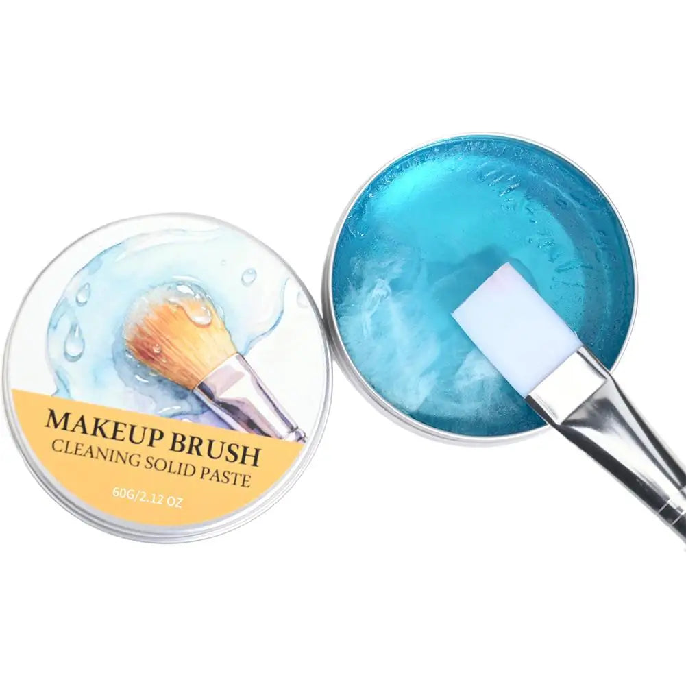 Makeup Brush Cleaner Soap with Silicone Mat for Synthetic & Natural Makeup Brushes & Sponges Deeply Cleans Waterproof Makeup Oasis Select E-60g