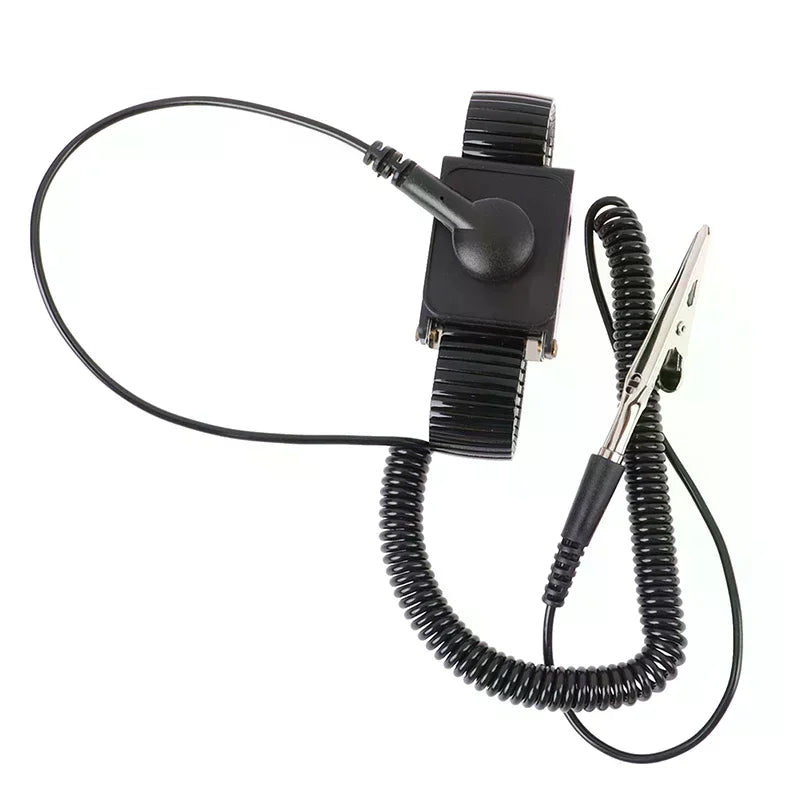 Anti static work wrist strap ESD adjustable discharge belt ground metal bracelet Oasis Select