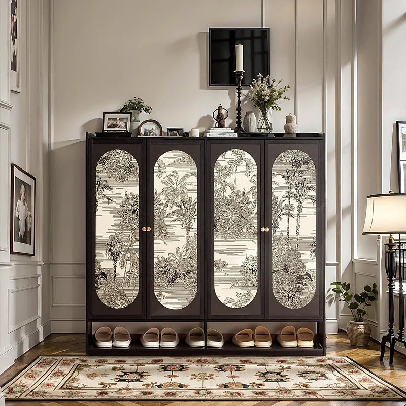 Shoe cabinet, multi-layer indoor corridor outside the door of the home, simple storage cabinet, dustproof, new storage cabinet Oasis Select