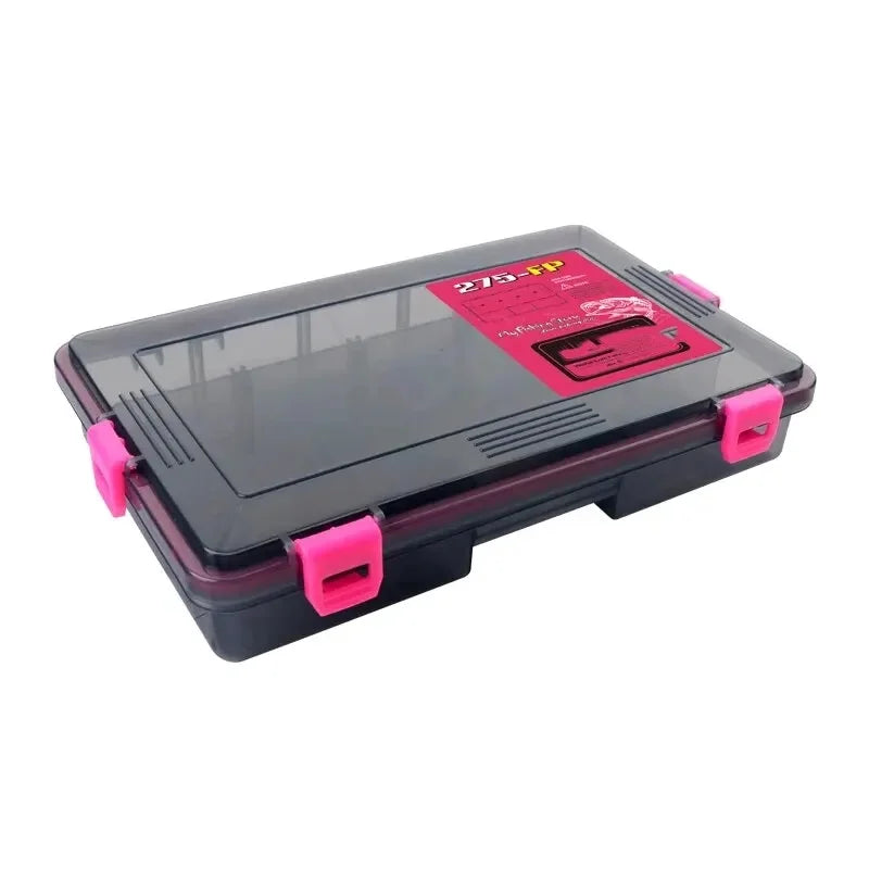 Fishing Tackle Box Large Capacity Waterproof Accessories Hook Storage Lure Bait Tray Storage Lure Bait Organizer Boxes Oasis Select big pink