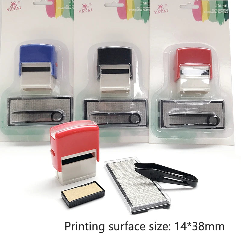 DIY Custom Self-Inking Rubber Stamp Kit – Letters & Numbers