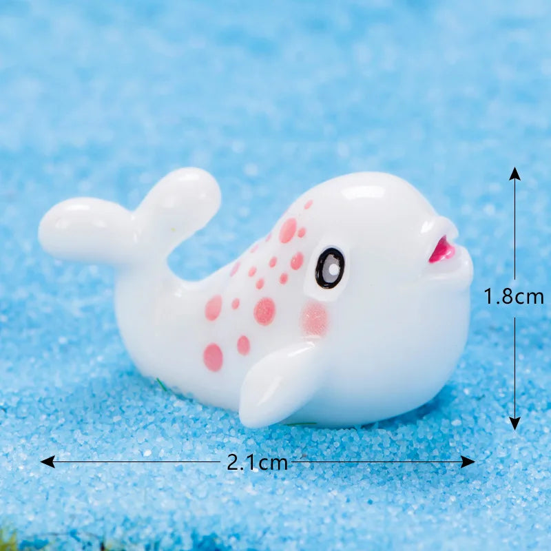 Mini Ocean Resin Animals Tiny Sea Animals Figurines Marine Miniature Animals Aquarium Ornaments Home Decorations Oasis Select Style 6