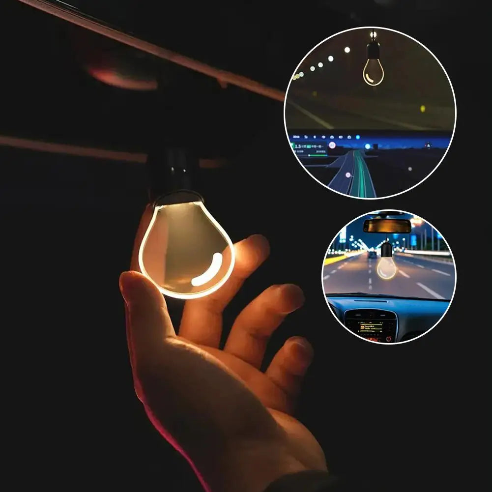 Car LED Atmosphere Bulb – Rearview Mirror Hanging Glow Lamp