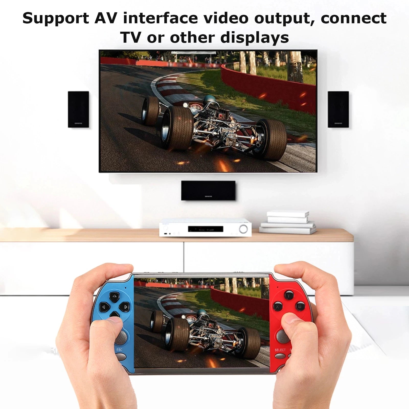AyeBeau X7 Retro Handheld Game Console | 10,000 Games, 4.3" Screen