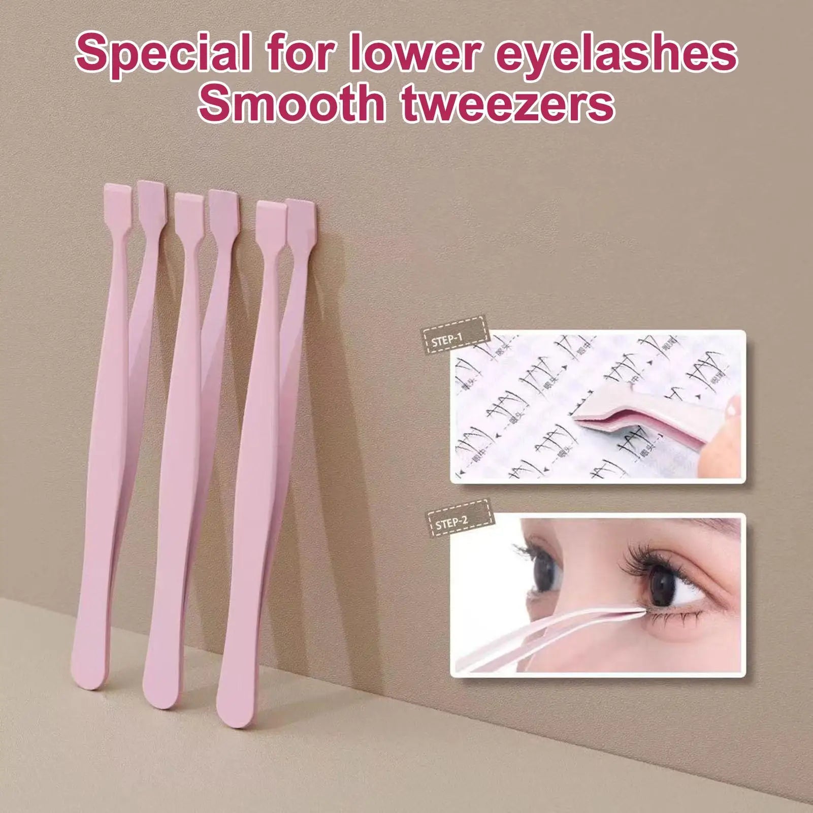 Lash Applicator Tool Eyelash Cluster Applicator Tweezers Non Slip Precise Professional Makeup Tool for Travel Salon Separating Oasis Select
