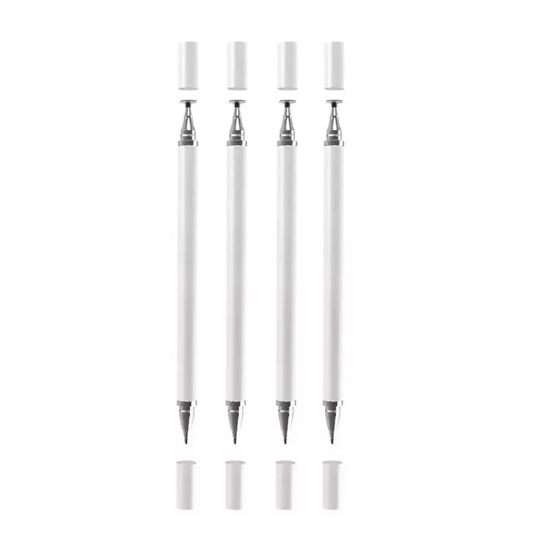 1/4pcs 2 In 1 Universal Stylus Pen For Tablet Mobile Android Phone IPad Accessories Drawing Tablet Capacitive Screen Touch Pen Oasis Select White-4pcs