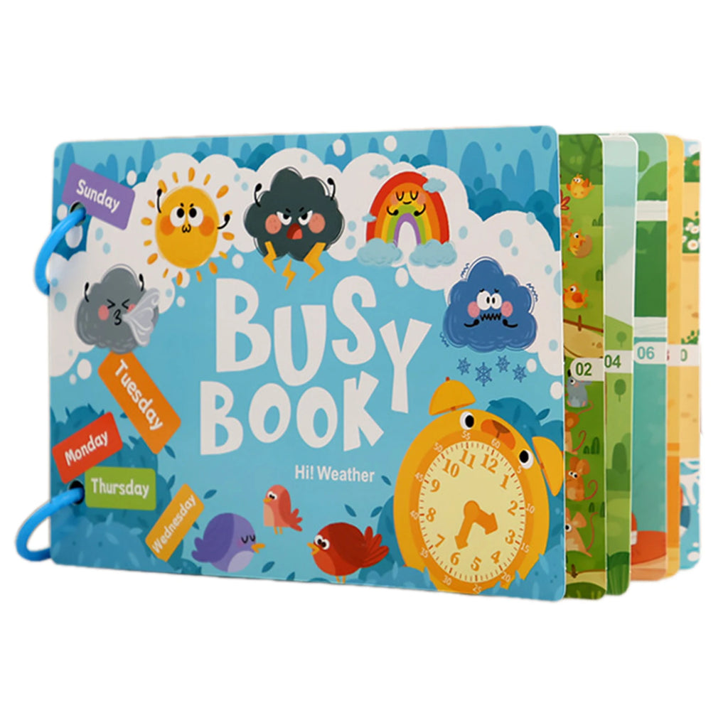 Kids Farm Letter Busy Book – Reusable Montessori Sticker Toy
