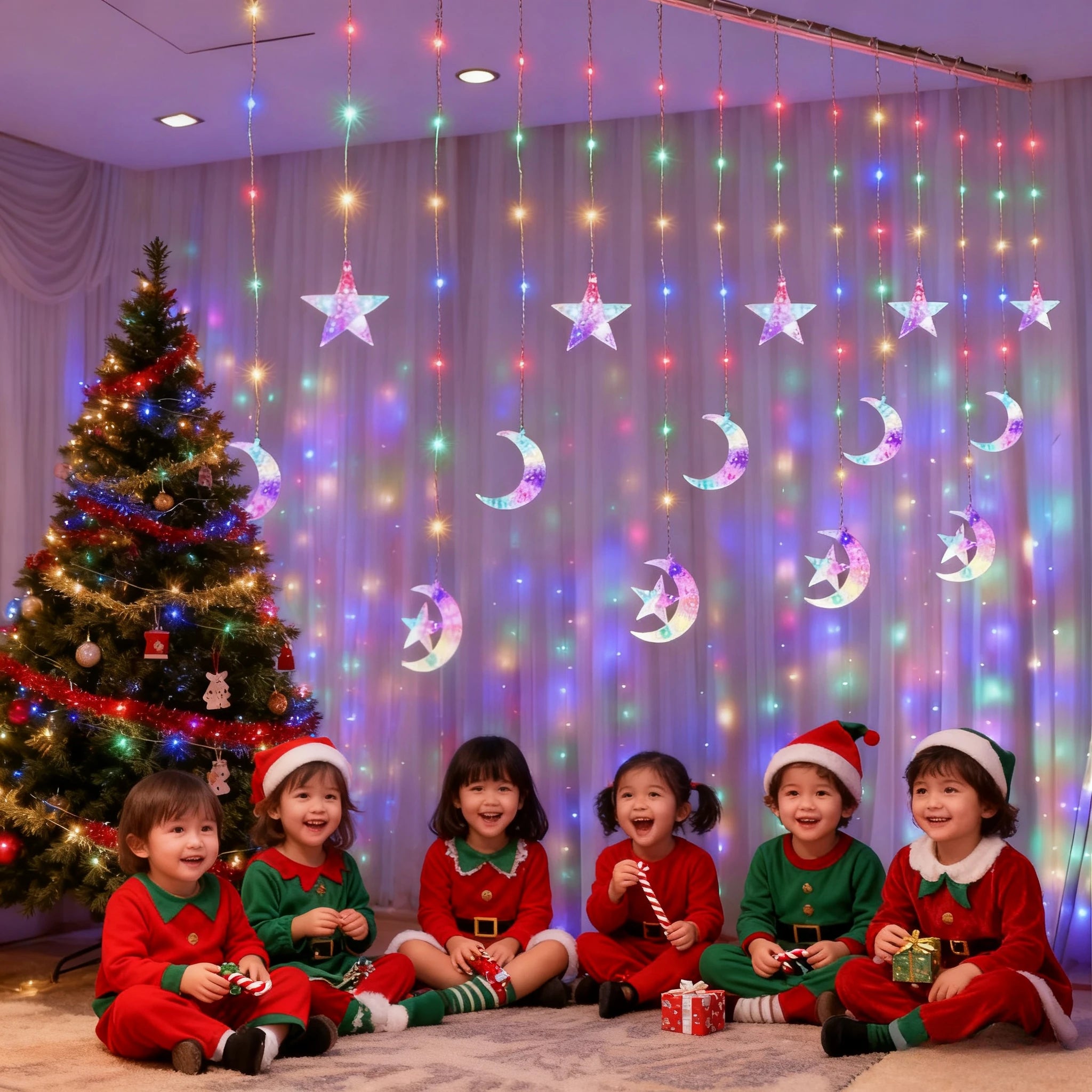 300 LED Curtain String Lights USB | 8 Modes & Remote