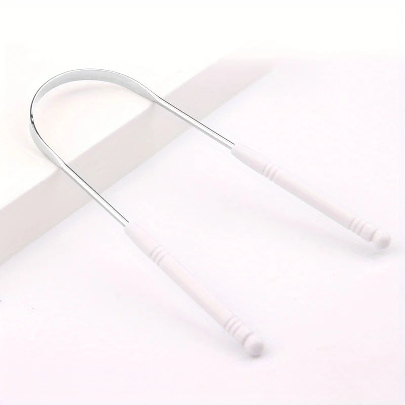 Stainless Steel Tongue Scraper & Cleaner | Oral Care Tool Tongue Scraper Oasis Select 5 Pieces