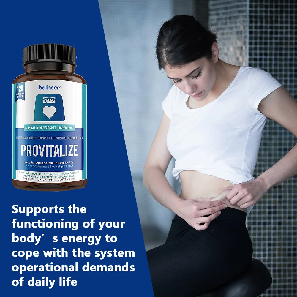 Provitalize Capsules - Women Probiotics + Moringa, Weight Management, Immune Health & Gut Health Support, 30/60/120 Caps Oasis Select
