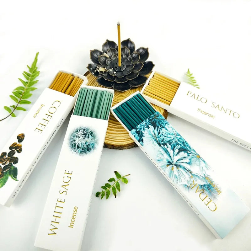 4 Exquisite Boxed Sets of Incense Sticks, 12cm Long Incense Sticks Are Very Popular | For Home Decoration Long-Lasting Fragrance Oasis Select