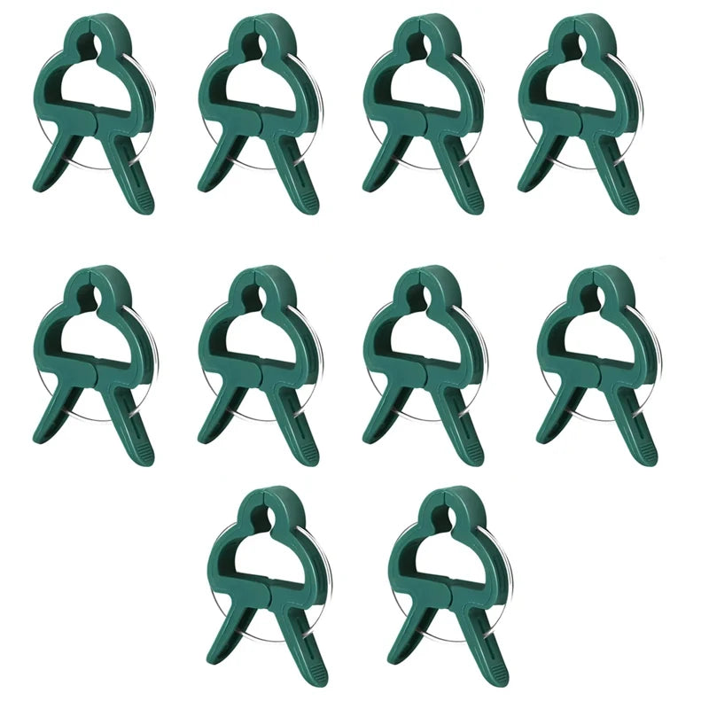 10/20PCS Adjustable Plant Fixed Clips Reusable Greenhouse Bracket Fixing Stems Flower Vine Tomatoes Fastener Garden Tool Oasis Select 10pcs