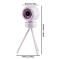 Clip Design 3 Speeds Stroller Fan 3600mAh 12H Runtime Clip Fan Quiet Operation Detachable Rechargeable Fan Crib Use Oasis Select Purple