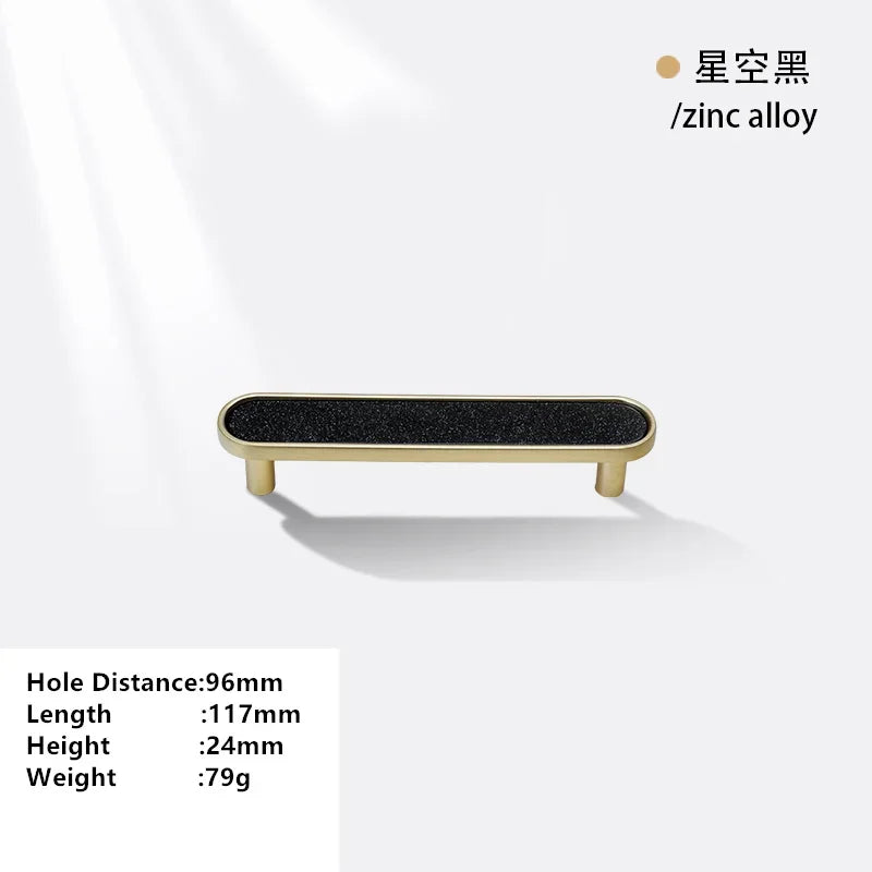 Handles Drawer Cabinet Furniture Kitchen Handles for Cabinet Knob Door Drawer Furniture Kitchen Knob Brass Polychrome Shell Oasis Select Starry Black-96