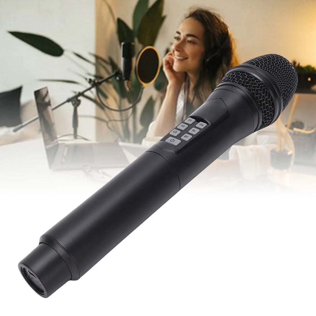 Wireless Handheld Microphone Bluetooth 2.4G Noise Reduction Portable Dynamic Mic with Sound Effects and Voice Changer Oasis Select