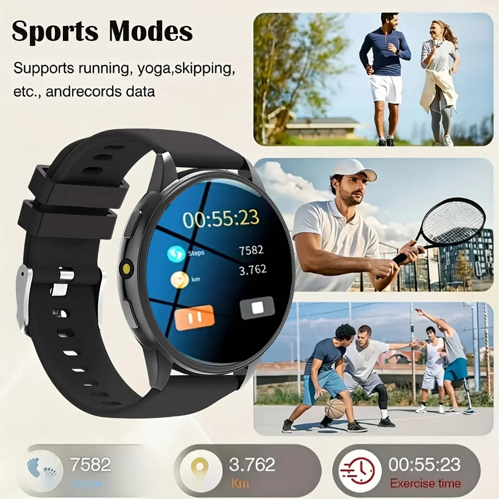 ERUN 2026 Round Smartwatch | HD Touch Screen & Wireless Calling