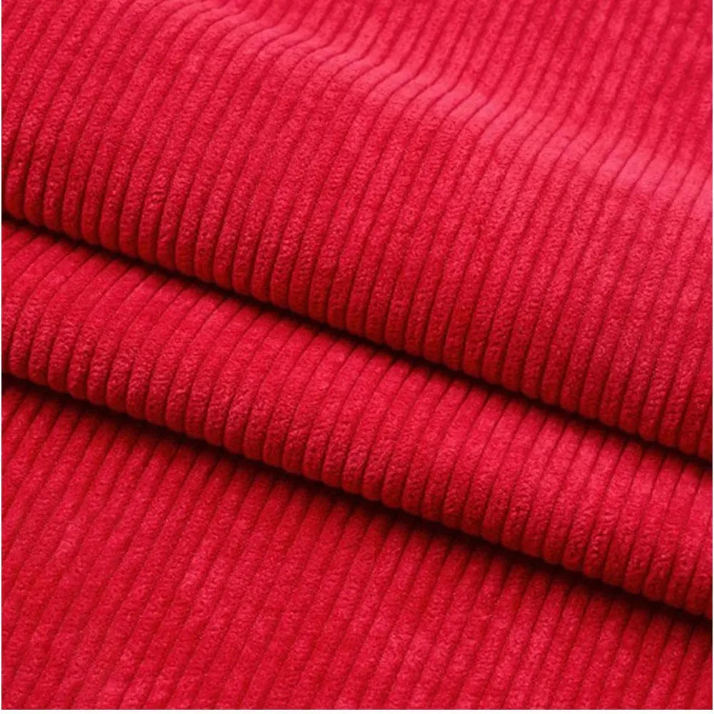 100×155cm Corduroy Fabric – Solid & Striped DIY Sewing Material