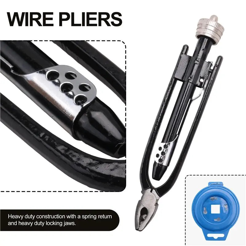 LIKE WISH 6Inch Aircraft Safety Wire Twisting Pliers Set Lock Twist Twister Tool / Roll 0.8Mm Stainless Steel Safety Lock Wire Oasis Select