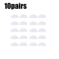 10/40pair Glasses Nose Pads Adhesive Silicone Nose Pads Non-Slip Transparent Nosepads For Glasses Eyeglasses Eyewear Accessories Oasis Select 10pairs White