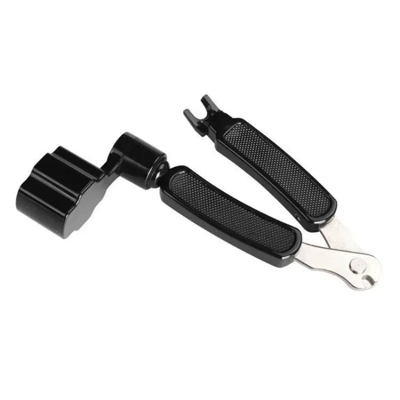 Three In One Guitar String Changing Tool Multifunctional Winder Cutter Bridge Pin Puller Fast String Replacement For Guitar Oasis Select